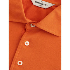 Gran Sasso Elegant Orange Cotton Polo for Men - IT50 | L - Polos