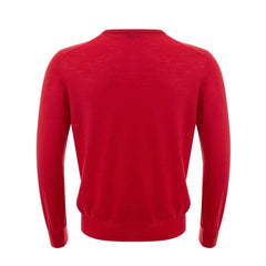 Gran Sasso Elegant Red Wool Sweater for Men - IT50 | L - Sweaters