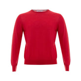 Gran Sasso Elegant Red Wool Sweater for Men - IT50 | L - Sweaters