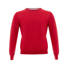 Gran Sasso Elegant Red Wool Sweater for Men - IT50 | L - Sweaters