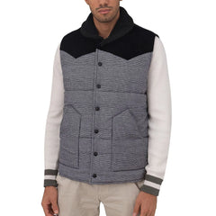 Gran Sasso Gray Cotton Sleveless Jacket - IT50 | L - Vests