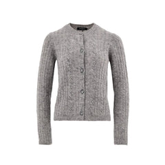 Gran Sasso Gray Wool Cardigan