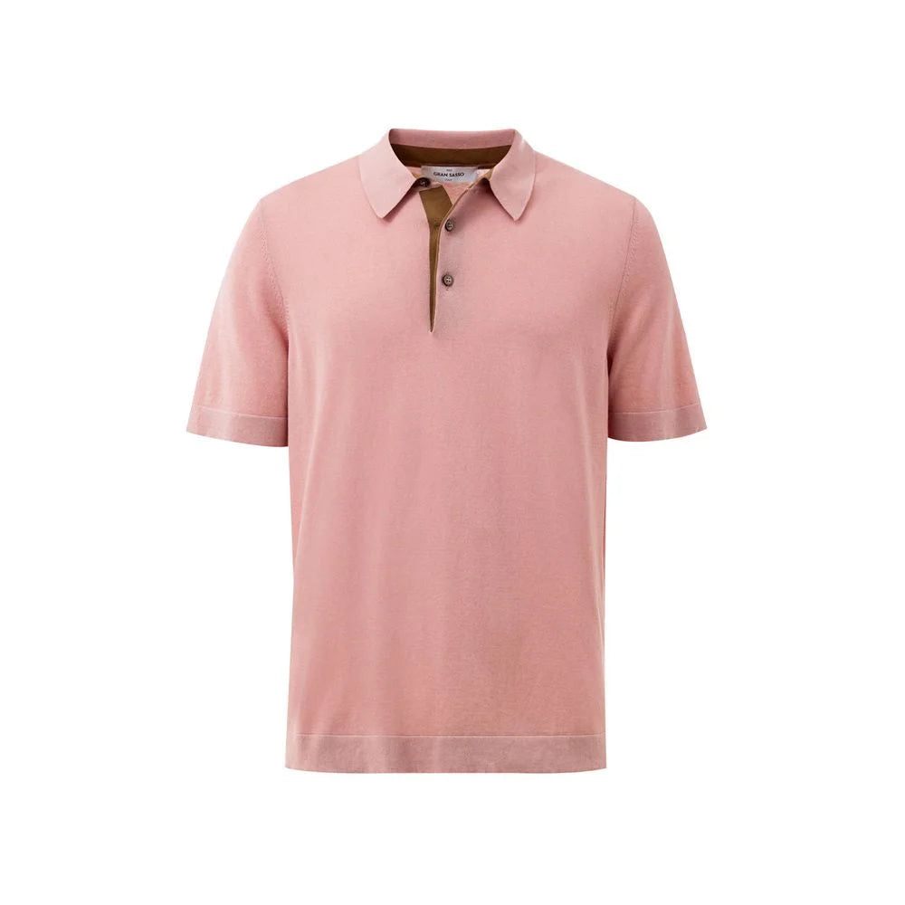 Gran Sasso Pink Cotton Polo Shirt - IT50 | L - Polos