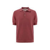 Gran Sasso Red Cotton Polo Shirt - IT50 | L - Polos