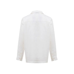 Gran Sasso White Linen Shirt - IT50 | L - Shirts