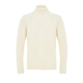 Gran Sasso White Wool Turtleneck
