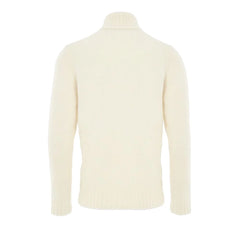 Gran Sasso White Wool Turtleneck