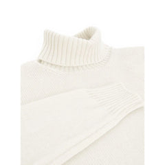 Gran Sasso White Wool Turtleneck - IT54 | XXL