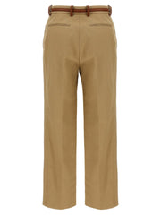 Gucci Beige Cotton Casual Pants
