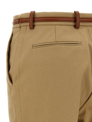 Gucci Beige Cotton Casual Pants
