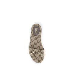 Gucci Beige Cotton Sandals - EU36/US6
