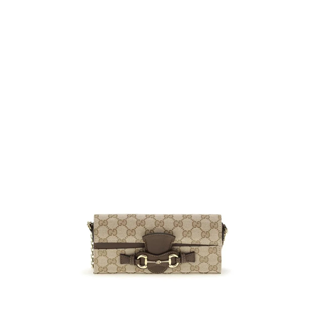 Gucci Beiges Stoff-Portemonnaie