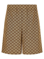 Gucci Beige Linen Bermuda Shorts - 48 | M