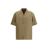 Gucci Beige Linen Shortsleeve Shirt - IT48 | M