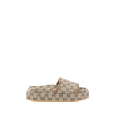 Gucci Beige Polyamide Platform Sandals - EU36/US6