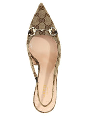 Gucci Beige Polyester High Heel Pumps - EU38/US8
