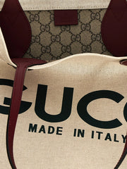 Gucci Beige Polyethylene Tote Bag