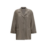 Gucci Beige Silk Dress Shirt
