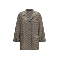 Gucci Beige Silk Dress Shirt