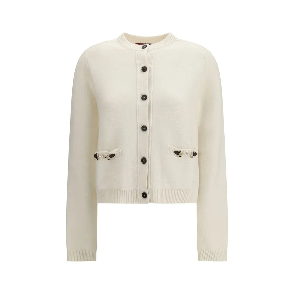 Gucci Beige Wool Cardigan - S