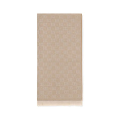 Gucci Beige Wool Oves Aries Foulard