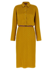 Gucci Bicolor Viscose Midi Dress - IT42