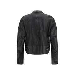 Gucci Black Buffalo Leather Bomber - IT46 | S