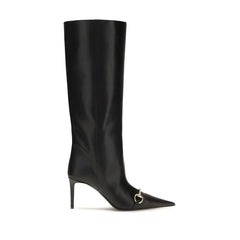 Gucci Black Calf Leather Bos Taurus Boots - EU39/US9