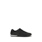 Gucci Black Calf Leather Bos Taurus Low Top Sneakers