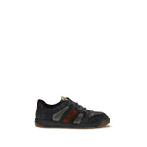 Gucci Black Calf Leather Bos Taurus Low Top Sneakers - EU40.5/US7.5