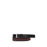 Gucci Black Calf Leather Bos Taurus Regular Belt