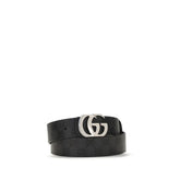 Gucci Black Calf Leather Bos Taurus Regular Belt - 90 cm / 36 Inches
