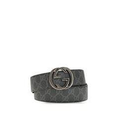Gucci Black Calf Leather Bos Taurus Regular Belt - 95 cm / 38 Inches