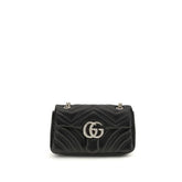 Sac bandoulière en cuir de veau noir Bos Taurus Gucci