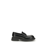 Gucci Black Calf Leather Bos Taurus Slip-On Loafers