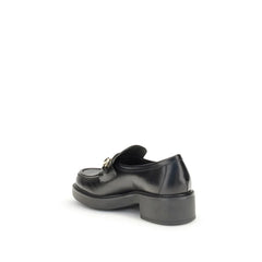 Gucci Black Calf Leather Bos Taurus Slip-On Loafers - EU37.5/US7.5