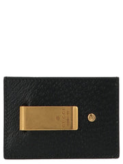 Gucci Schwarze Kartenhalter aus Kalbsleder