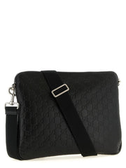 Gucci Schwarze Kalbsleder-Umhängetasche
