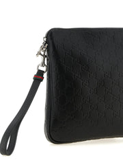 Gucci Schwarze Kalbsleder-Umhängetasche