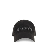 Gucci Black Cotton Cap (Baseball Hat)