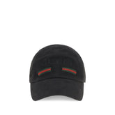 Gucci Black Cotton Cap (Baseball Hat)
