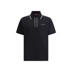 Gucci Black Cotton Polo Shirt