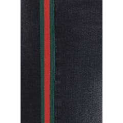 Gucci Black Cotton Straight-Leg Jeans