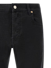 Gucci Black Cotton Straight-Leg Jeans - W32