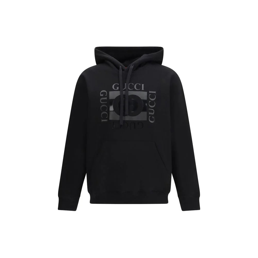 Gucci Black Cotton Sweatshirt Luxury Soft Apparel