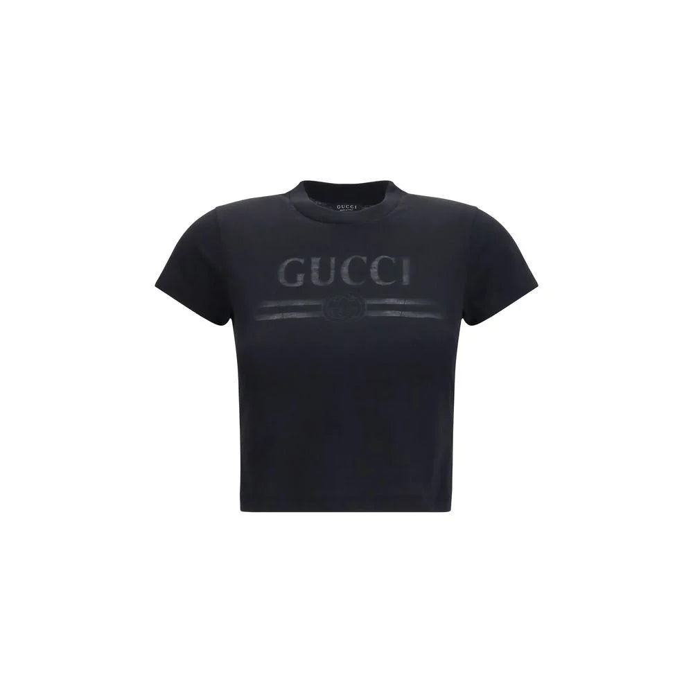 Gucci Black Cotton T-Shirt - M