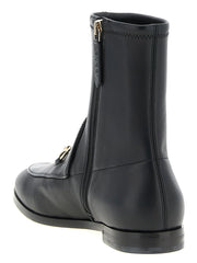Gucci Black Lamb Leather Ankle Boots - EU35/US5