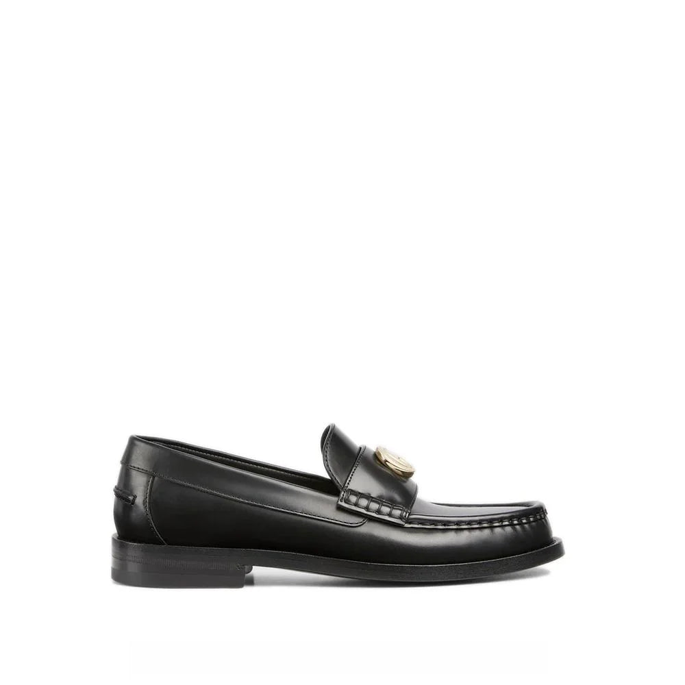 Gucci Black Leather Slip-On Loafers - EU36.5/US6.5