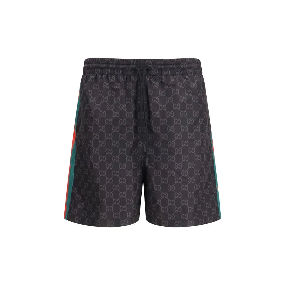 Bermuda de Nylon Preto Gucci