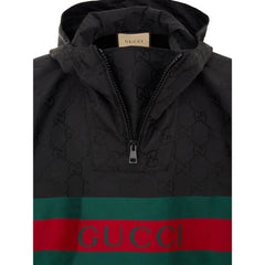 Gucci Black Polyester Trench Coat - L
